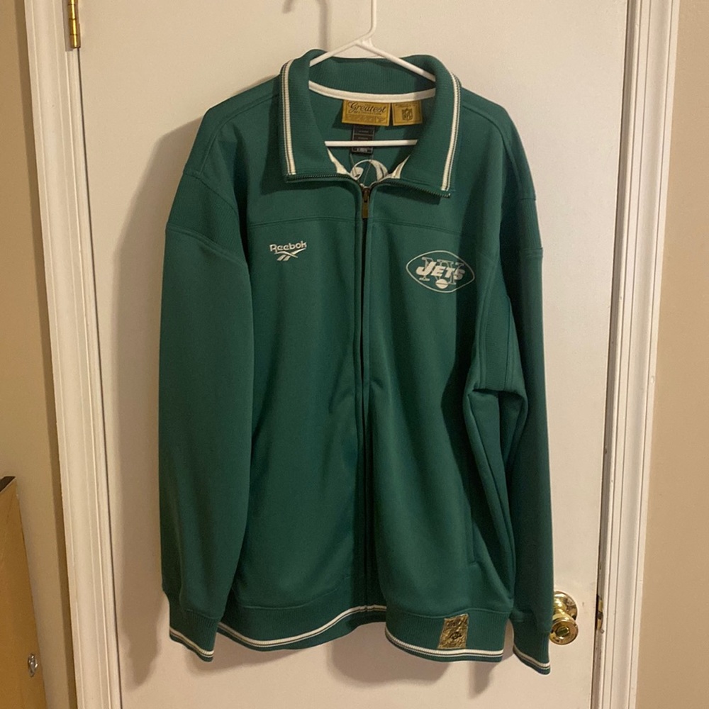 Reebok NFL The Greatest Collection Joe Namath Jets Jacket Size XL New With Tags